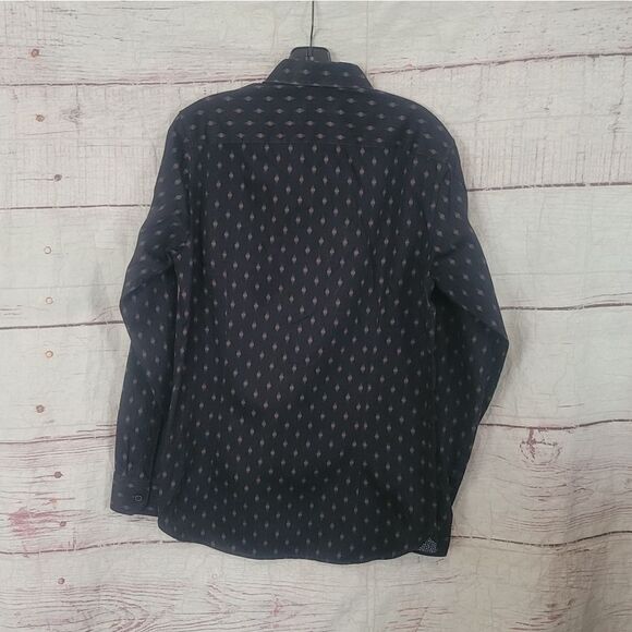 Ted Baker Monico Diamond Patteron Button Up Shirt Size Small - Picture 2 of 5